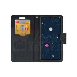 Kryty na mobil | Peňaženkové puzdro Fancy Book zlato-čierne – Huawei P30 Lite | Kryty na mobil