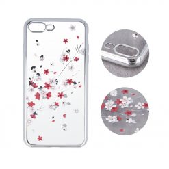 Kryty na mobil | Zadný kryt Flower case strieborný – Apple iPhone 7 / iPhone 8 / iPhone SE 2020 / iPhone SE 2022 | Kryty na mobil