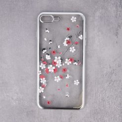 Kryty na mobil | Zadný kryt Flower case strieborný – Apple iPhone 7 / iPhone 8 / iPhone SE 2020 / iPhone SE 2022 | Kryty na mobil