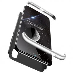 Kryty na mobil | Puzdro 360 Protection čierno-strieborné – Xiaomi Redmi Note 7 | Kryty na mobil