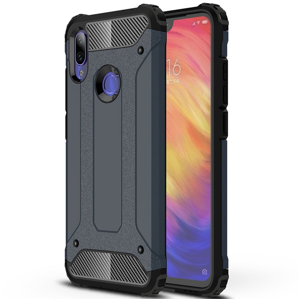 Odolný kryt Hybrid Armor modrý – Xiaomi Redmi Note 7 | Kryty na mobil Kryty na mobil | Odolný kryt Hybrid Armor modrý – Xiaomi Redmi Note 7 | Kryty na mobil