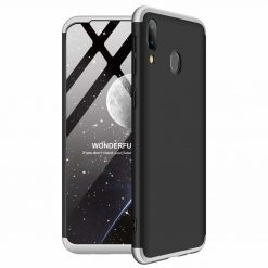 Kryty na mobil | Puzdro 360 Protection čierno-strieborné – Samsung Galaxy M20 | Kryty na mobil