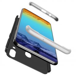 Kryty na mobil | Puzdro 360 Protection čierno-strieborné – Samsung Galaxy M20 | Kryty na mobil