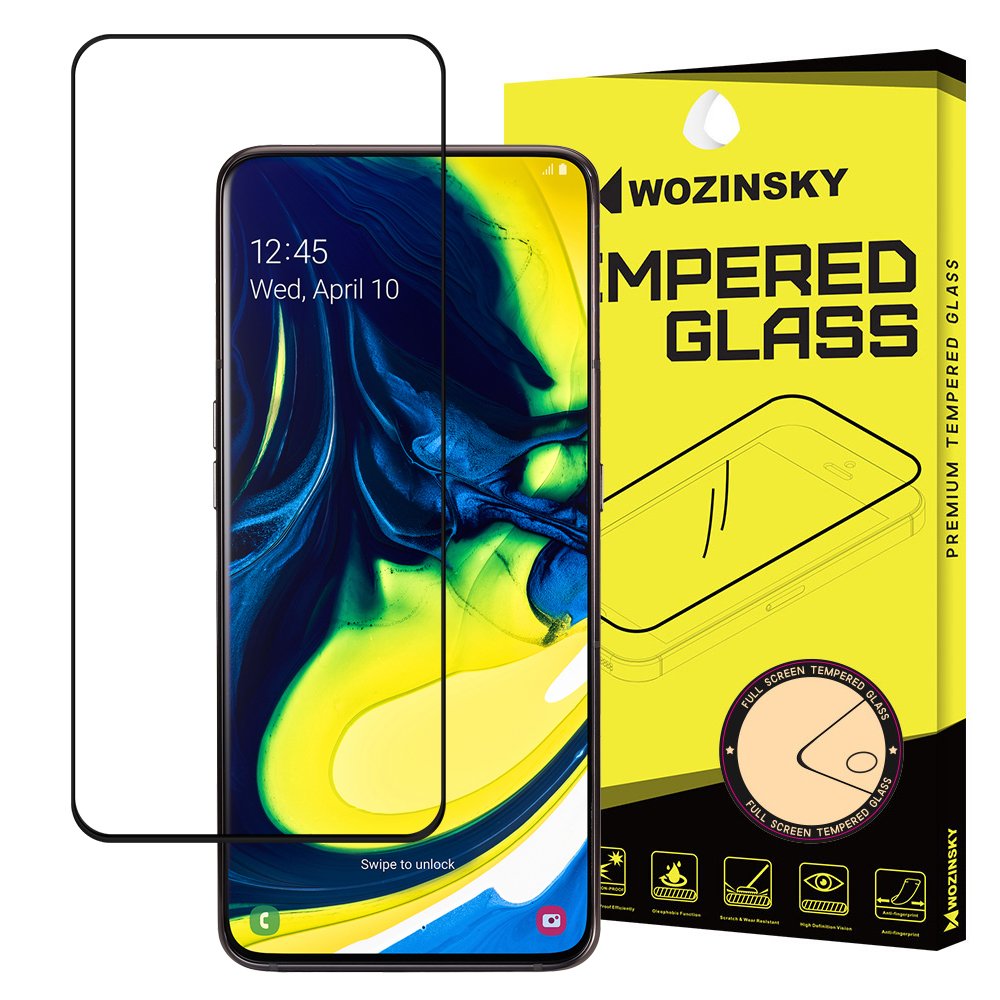 Tvrdené sklo celopovrchové 9H Wozinsky čierne – Samsung Galaxy A80 | Kryty na mobil Kryty na mobil | Tvrdené sklo celopovrchové 9H Wozinsky čierne – Samsung Galaxy A80 | Kryty na mobil