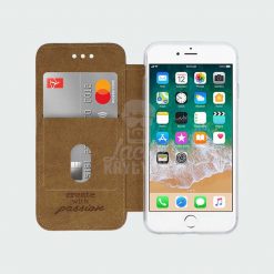 Kryty na mobil | Knižkové puzdro Prime case hnedé – iPhone 6 / 6S | Kryty na mobil