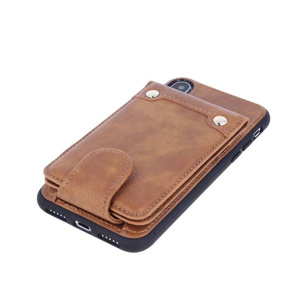 Peňaženkové puzdro Pocket Case hnedé – iPhone 6 / 6S | Kryty na mobil Kryty na mobil | Peňaženkové puzdro Pocket Case hnedé – iPhone 6 / 6S | Kryty na mobil