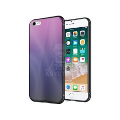 Kryty na mobil | Sklenený kryt Aurora glass ružovo-čierny – iPhone 6 / 6S | Kryty na mobil