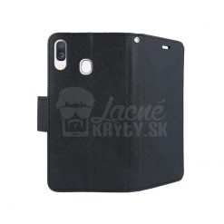 Peňaženkové puzdro Fancy Book čierne – Samsung Galaxy A40