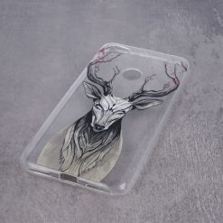 Kryty na mobil | Zadný kryt Trendy s potlačou Jeleň transparentný – iPhone 6 / 6S | Kryty na mobil