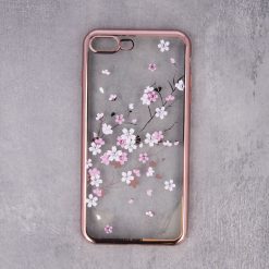Kryty na mobil | Zadný kryt Flower case ružovo-zlatý – Samsung Galaxy A70 | Kryty na mobil