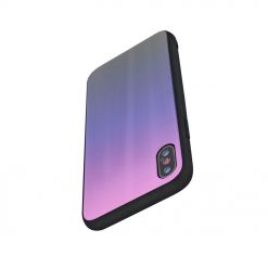Kryty na mobil | Sklenený kryt Aurora glass ružovo-čierny – Samsung Galaxy A70 | Kryty na mobil