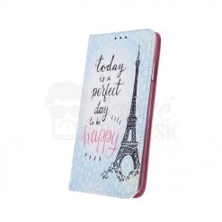 Kryty na mobil | Knižkové puzdro Trendy Perfect day to be happy – Samsung Galaxy A20e | Kryty na mobil