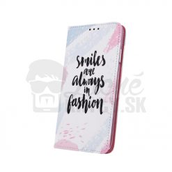 Kryty na mobil | Knižkové puzdro Trendy case Smiles are always in fashion – Samsung Galaxy A20e | Kryty na mobil