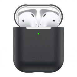 Kryty na mobil | Puzdro Baseus Silica Gel Protector čierne – Apple AirPods | Kryty na mobil
