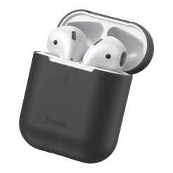 Kryty na mobil | Puzdro Baseus Silica Gel Protector čierne – Apple AirPods | Kryty na mobil