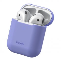 Kryty na mobil | Puzdro Baseus Silica Gel Protector fialové – Apple AirPods | Kryty na mobil