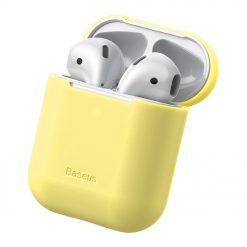 Kryty na mobil | Puzdro Baseus Silica Gel Protector žlté – Apple AirPods | Kryty na mobil