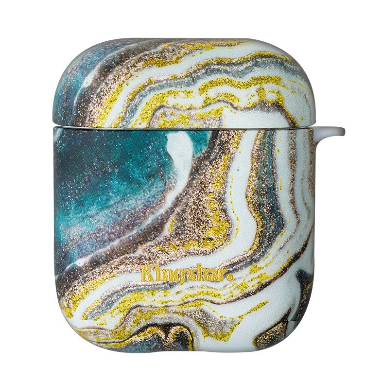 Silikónové puzdro Kingxbar zlatý mramor – Apple AirPods | Kryty na mobil Kryty na mobil | Silikónové puzdro Kingxbar zlatý mramor – Apple AirPods | Kryty na mobil