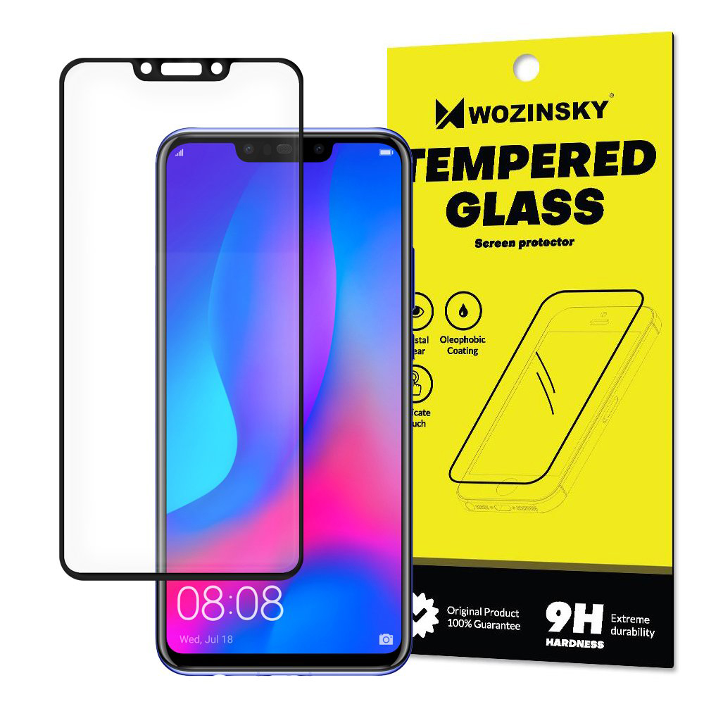 Tvrdené sklo celopovrchové 9H Wozinsky čierne – Huawei Nova 3 | Kryty na mobil Kryty na mobil | Tvrdené sklo celopovrchové 9H Wozinsky čierne – Huawei Nova 3 | Kryty na mobil