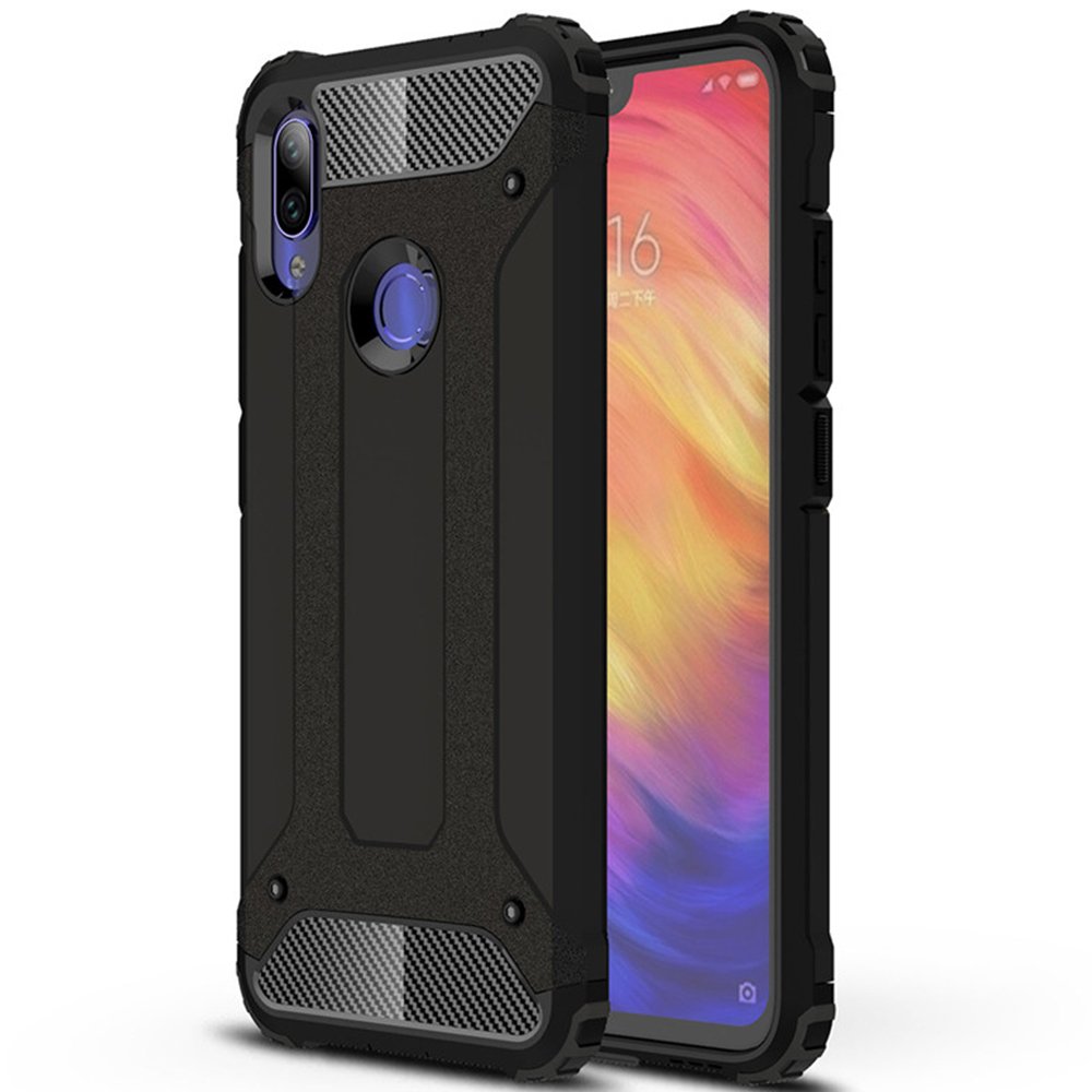 Odolný kryt Hybrid Armor čierny – Xiaomi Redmi Note 7 | Kryty na mobil Kryty na mobil | Odolný kryt Hybrid Armor čierny – Xiaomi Redmi Note 7 | Kryty na mobil