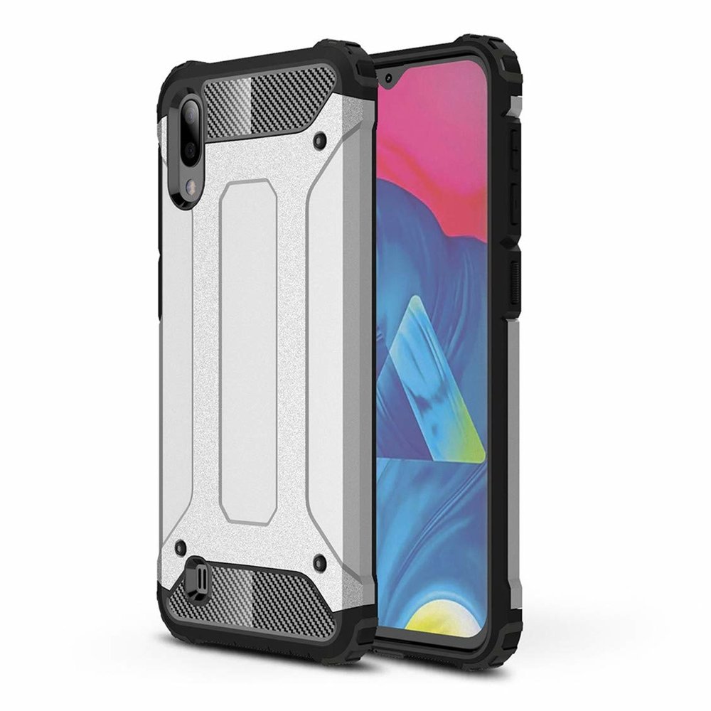 Odolný kryt Hybrid Armor strieborný – Samsung Galaxy M10 | Kryty na mobil Kryty na mobil | Odolný kryt Hybrid Armor strieborný – Samsung Galaxy M10 | Kryty na mobil