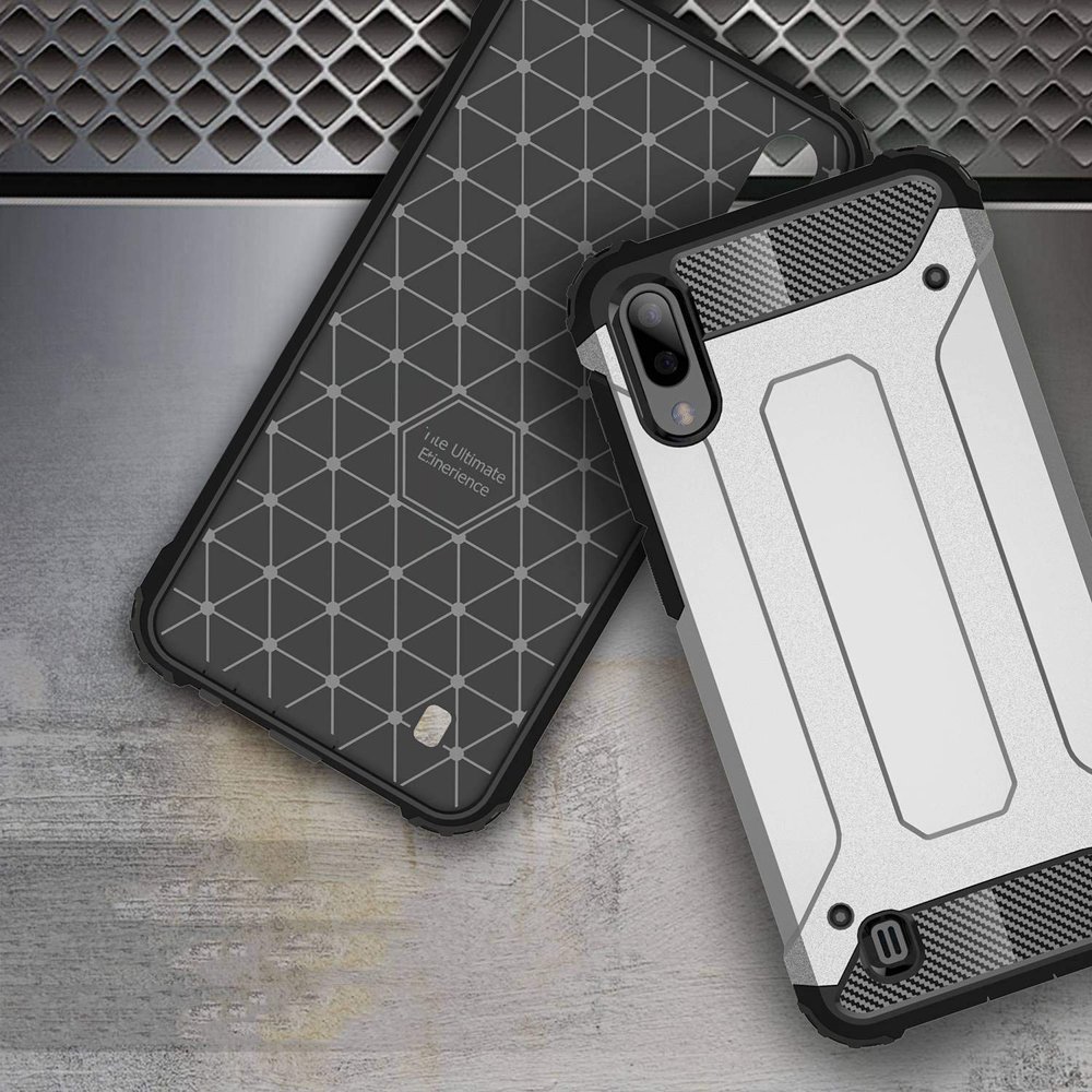 Odolný kryt Hybrid Armor strieborný – Samsung Galaxy M10 | Kryty na mobil Kryty na mobil | Odolný kryt Hybrid Armor strieborný – Samsung Galaxy M10 | Kryty na mobil