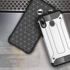 Kryty na mobil | Odolný kryt Hybrid Armor strieborný – Samsung Galaxy M20 | Kryty na mobil