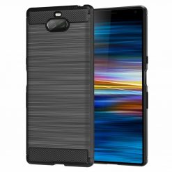 Kryty na mobil | Zadný kryt Carbon čierny – Sony Xperia 10 | Kryty na mobil