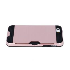 Odolné puzdro Defender Card ružové – iPhone 5 / 5S / SE