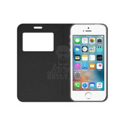 Knižkové puzdro Smart Look čierne – iPhone 5 / 5S / SE