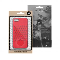 Kryty na mobil | Semišový kryt Beeyo Brads case červený – iPhone 5 / 5S / SE | Kryty na mobil