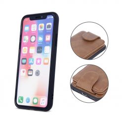 Kryty na mobil | Peňaženkové puzdro Pocket Case hnedé – iPhone Xr | Kryty na mobil