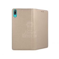 Kryty na mobil | Knižkové puzdro Smart Case Book zlaté – Huawei Y7 2019 | Kryty na mobil