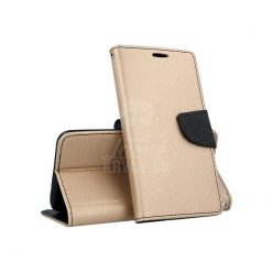 Kryty na mobil | Peňaženkové puzdro Fancy Book zlato-čierne – Huawei Y7 2019 | Kryty na mobil