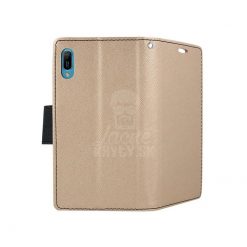 Kryty na mobil | Peňaženkové puzdro Fancy Book zlato-čierne – Huawei Y7 2019 | Kryty na mobil