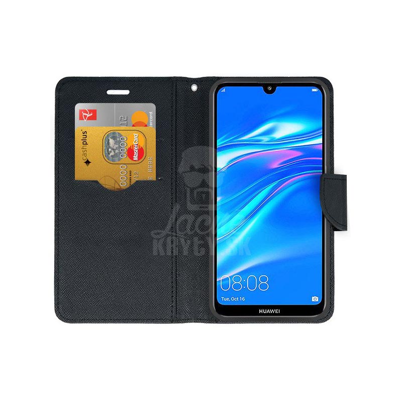 Peňaženkové puzdro Fancy Book čierne – Huawei Y7 2019 | Kryty na mobil Kryty na mobil | Peňaženkové puzdro Fancy Book čierne – Huawei Y7 2019 | Kryty na mobil