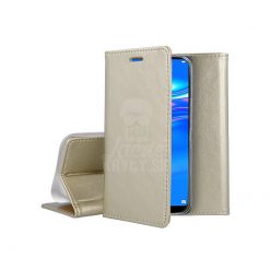 Kryty na mobil | Knižkové puzdro Magnet Book zlaté – Huawei Y7 2019 | Kryty na mobil