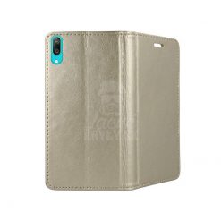 Kryty na mobil | Knižkové puzdro Magnet Book zlaté – Huawei Y7 2019 | Kryty na mobil