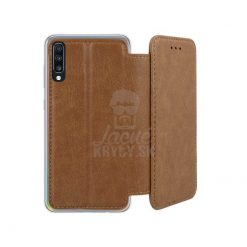 Kryty na mobil | Knižkové puzdro Prime case hnedé – Samsung Galaxy A70 | Kryty na mobil