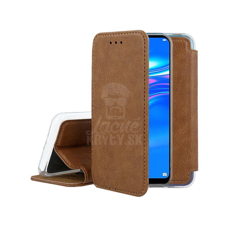 Knižkové puzdro Prime case hnedé – Huawei Y7 2019 | Kryty na mobil Kryty na mobil | Knižkové puzdro Prime case hnedé – Huawei Y7 2019 | Kryty na mobil