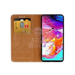Kryty na mobil | Kožené puzdro Smart Pro čierne – Samsung Galaxy A70 | Kryty na mobil