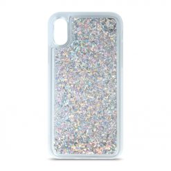 Kryty na mobil | Zadný kryt Liquid Sparkle strieborný – Huawei Y7 2019 | Kryty na mobil