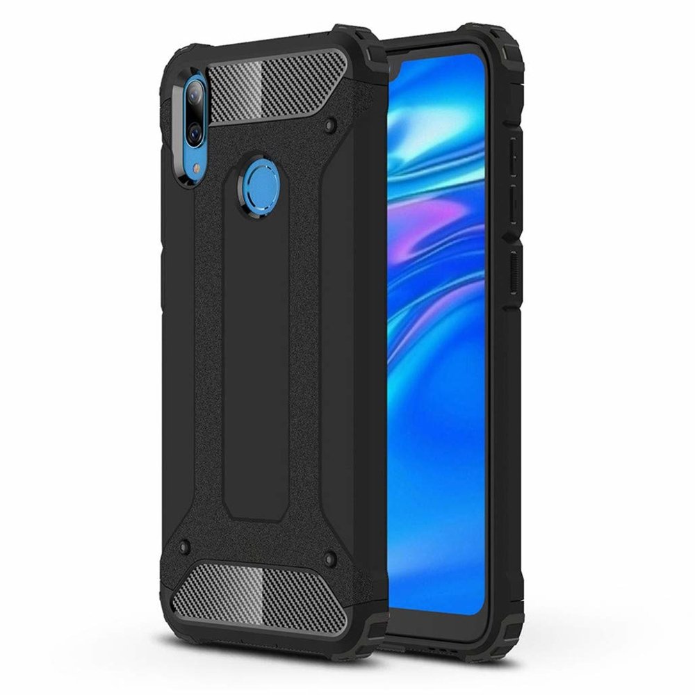 Odolný kryt Hybrid Armor čierny – Huawei Y7 2019 | Kryty na mobil Kryty na mobil | Odolný kryt Hybrid Armor čierny – Huawei Y7 2019 | Kryty na mobil