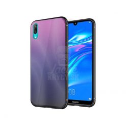 Kryty na mobil | Sklenený kryt Aurora glass ružovo-čierny – Huawei Y7 2019 | Kryty na mobil
