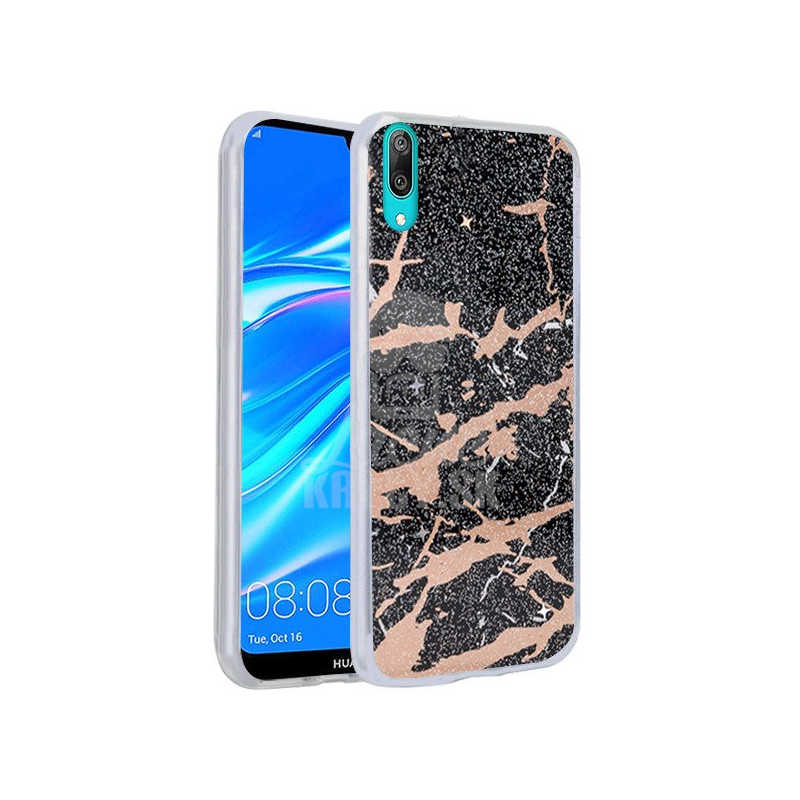 Zadný kryt s potlačou Marble čierny – Huawei Y7 2019 | Kryty na mobil Kryty na mobil | Zadný kryt s potlačou Marble čierny – Huawei Y7 2019 | Kryty na mobil