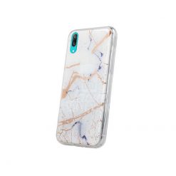Kryty na mobil | Zadný kryt s potlačou Marble biely – Huawei Y7 2019 | Kryty na mobil