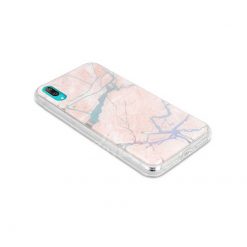 Kryty na mobil | Zadný kryt s potlačou Marble ružový – Huawei Y7 2019 | Kryty na mobil
