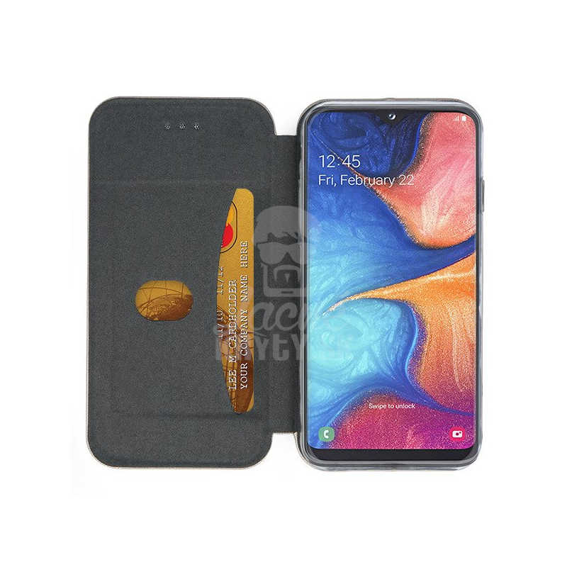 Peňaženkové puzdro Elegance modré – Samsung Galaxy A20e | Kryty na mobil Kryty na mobil | Peňaženkové puzdro Elegance modré – Samsung Galaxy A20e | Kryty na mobil