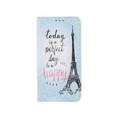 Kryty na mobil | Knižkové puzdro Trendy Perfect day to be happy – Huawei Y7 2019 | Kryty na mobil