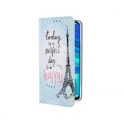 Kryty na mobil | Knižkové puzdro Trendy Perfect day to be happy – Huawei Y7 2019 | Kryty na mobil